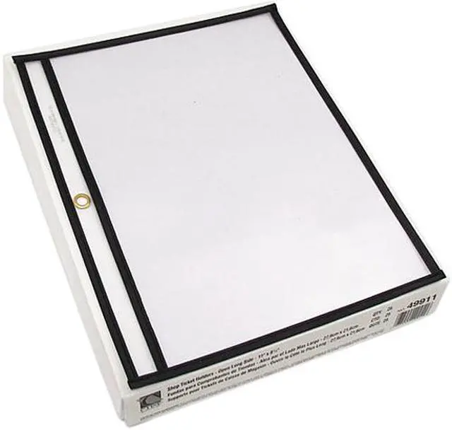Main image of C-line 49911 Shop Ticket Holders, Letter, Clear Front & Back w/Black Stitching, 25/Box