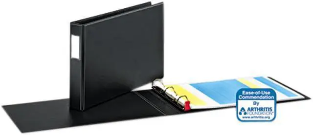 Main image of Cardinal 12122 EasyOpen Slant-D Tabloid Reference Binder, 11 x 17, 1-1/2" Capacity, Black