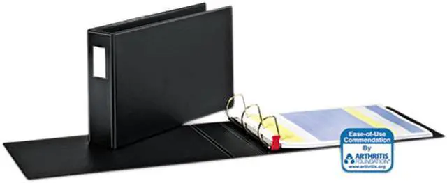 Main image of Cardinal 12142 EasyOpen Slant-D Tabloid Reference Binder, 11 x 17, 3" Capacity, Black