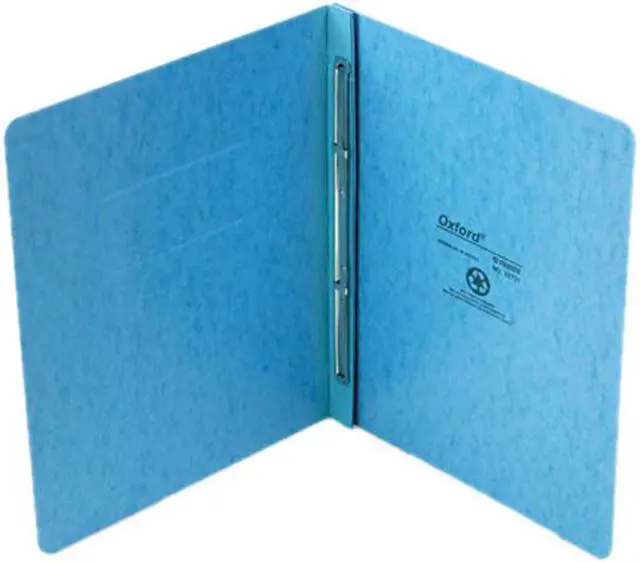Main image of Oxford 12701 PressGuard Report Cover, Prong Clip, Letter, 3" Capacity, Light Blue