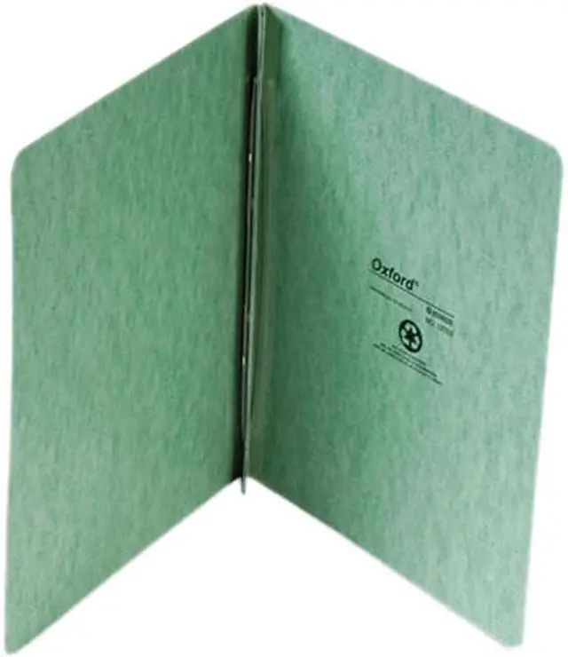 Main image of Oxford 12703 PressGuard Report Cover, Prong Clip, Letter, 3" Capacity, Light Green