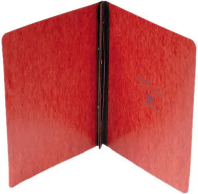 Main image of Oxford 12934 Pressboard Report Cover, Prong Clip, Letter, 3" Capacity, Red