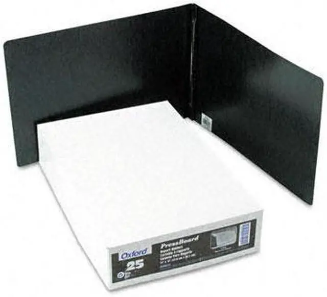 Main image of Oxford 13206 Pressboard Report Cover, Prong Clip, 11 x 17, 3" Capacity, Black