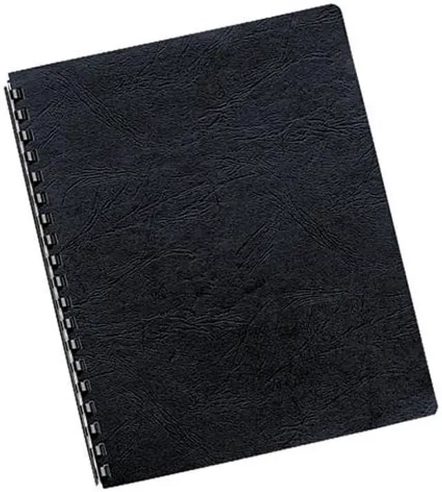 Main image of 52124 Fellowes Classic Grain Texture Binding System Covers, 11 x 8-1/2, Navy, 50/Pack