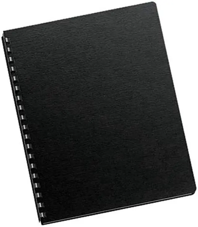 Main image of 5224701 Fellowes Futura Presentation Binding System Covers, 11-1/4 x 8-3/4, Opaque Black, 25/Pack