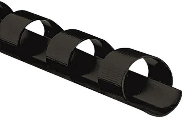 Main image of 52321 Fellowes Plastic Comb Bindings, 5/16" Diameter, 40 Sheet Capacity, Black, 25 Combs/Pack