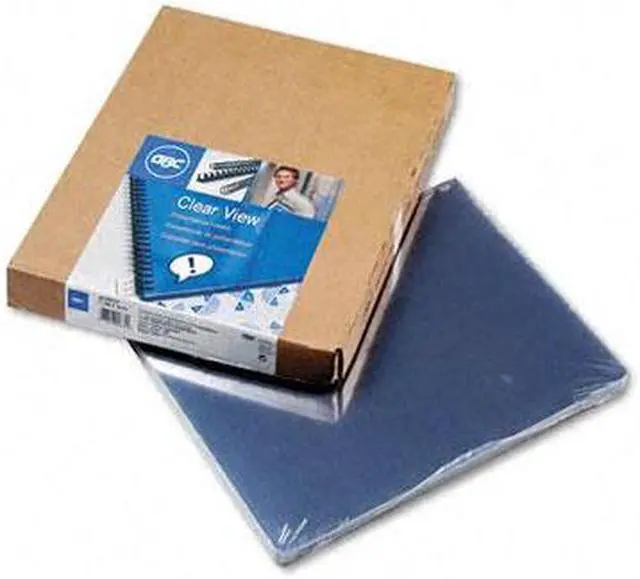 Main image of 2020024 GBC Clear View Presentation Binding System Cover, 11-1/4 x 8-3/4, Clear, 100/Box