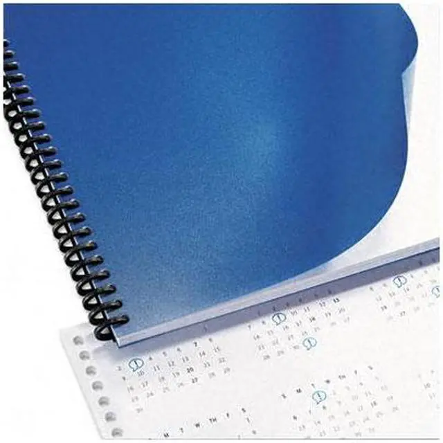 Main image of 2514494 GBC Opaque Plastic Presentation Binding System Covers, 11 x 8-1/2, Navy, 50/Pack