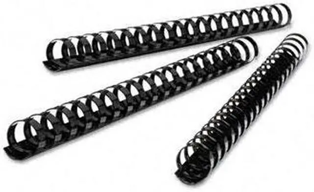 Main image of 4200022 GBC CombBind Standard Spines, 2" Diameter, 425 Sheet Capacity, Black, 50/Box