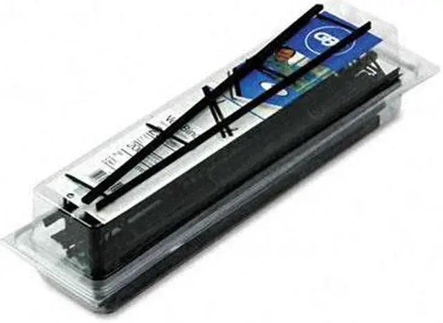 Alt view image 3 of 3 - 9741630 GBC VeloBind Reclosable Spines, 200 Sheet Capacity, Black, 25/Pack