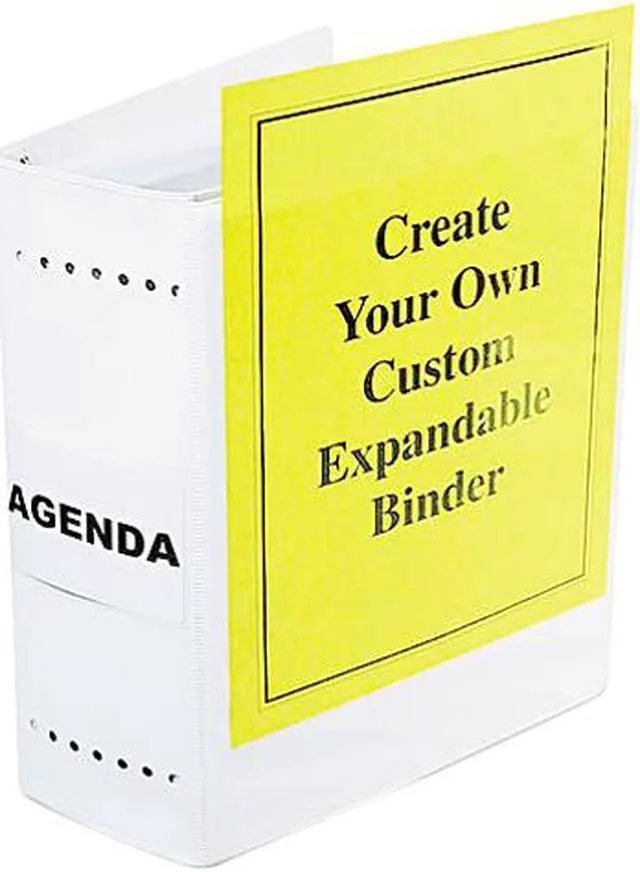 Main image of Charles Leonard 61605 Varicap6 Expandable 1- 6 Post Binder, 11 x 8-1/2, White/Clear