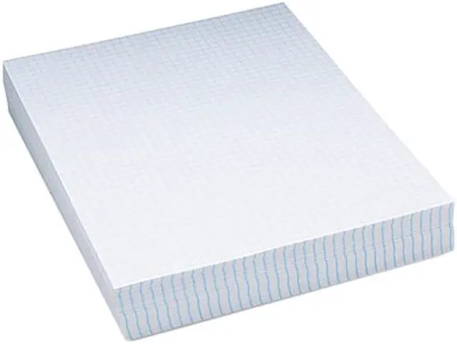 Main image of Pacon Essay/Composition Paper, 1/4" Quad Ruled, No Margin, Letter, White, 500 Sheets