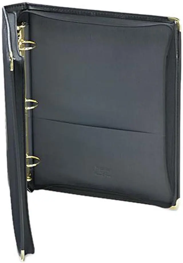 Main image of Samsill 15250 Classic Collection Zippered Ring Binder, 11 x 8-1/2, 1-1/2" Capacity, Black