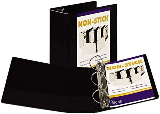 Main image of Samsill 16400 Nonstick D-Ring View Binder, 11 x 8-1/2, 5" Capacity, Black