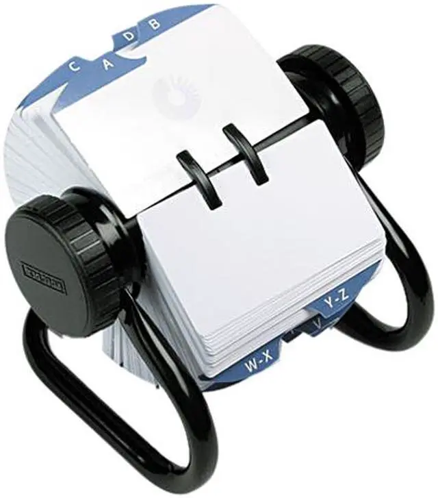 Main image of Rolodex 66704 Open Rotary Card File Holds 500 2-1/4 x 4 Cards, Black