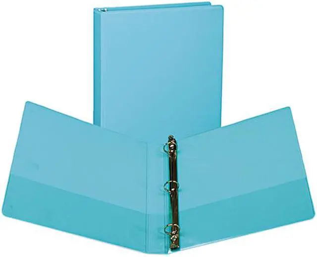 Main image of Samsill U86377 Presentation View Binder, Round Ring, 11 x 8-1/2, 1" Capacity, Turquoise, 2/Pack