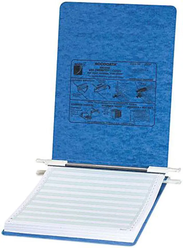 Main image of ACCO 54052 Pressboard Hanging Data Binder, 8-1/2 x 11 Unburst Sheets, Light Blue