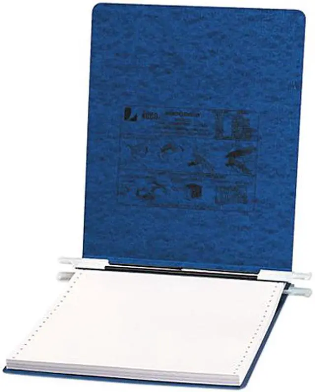 Main image of ACCO 54113 Pressboard Hanging Data Binder, 9-1/2 x 11 Unburst Sheets, Dark Blue
