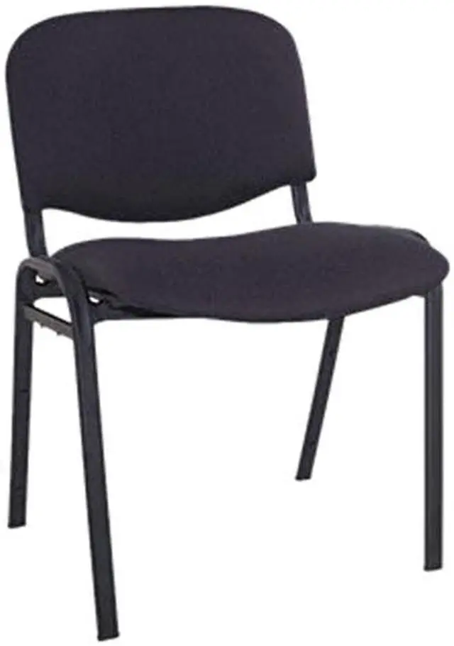 Main image of Continental Series Stacking Chairs, Black Fabric Upholstery, 4/Carton