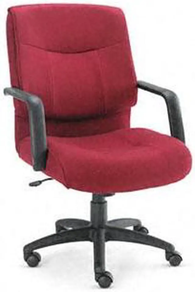 Main image of Alera ST42FA30B Stratus Series Mid-Back Swivel/Tilt Chair, Burgundy Fabric