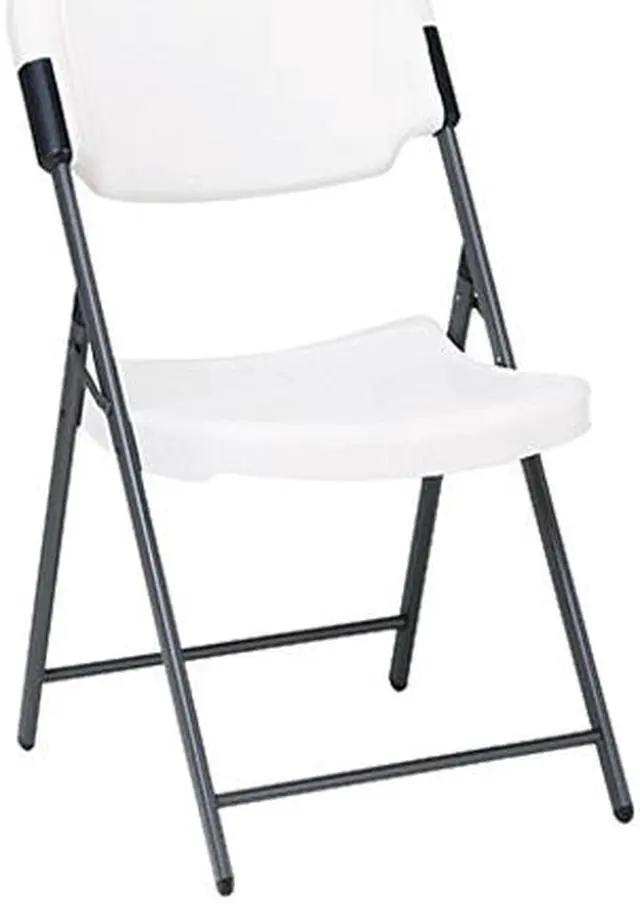 Main image of Iceberg 64003 Rough N Ready Resin Folding Chair, Steel Frame, Platinum