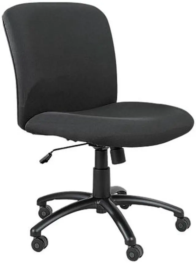 Main image of Safco 3491BL Chair, Mid-Back, Big & Tall, Black