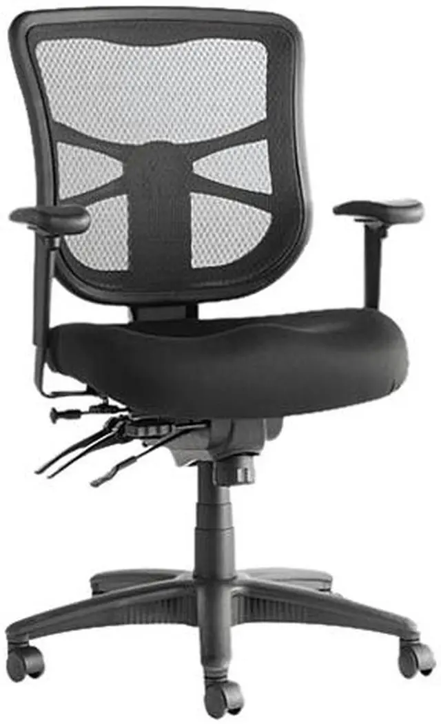 Main image of Elusion Series Mesh Mid-Back Multifunction Chair, Black