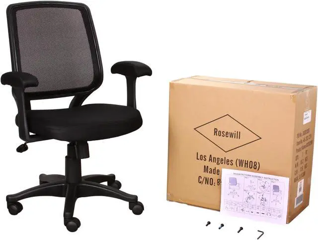 Alt view image 6 of 6 - Rosewill Mid-Back Mesh Manager’s Office Chair Black (RCT02BM)