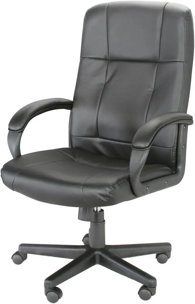 Main image of Rosewill High Back Leather Executive Chair - Black (RFFC-11001)