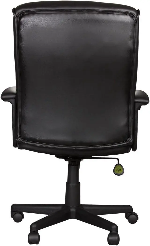 Alt view image 4 of 5 - Rosewill Middle Back Leather Manager’s Chair - Black (RFFC-11002)