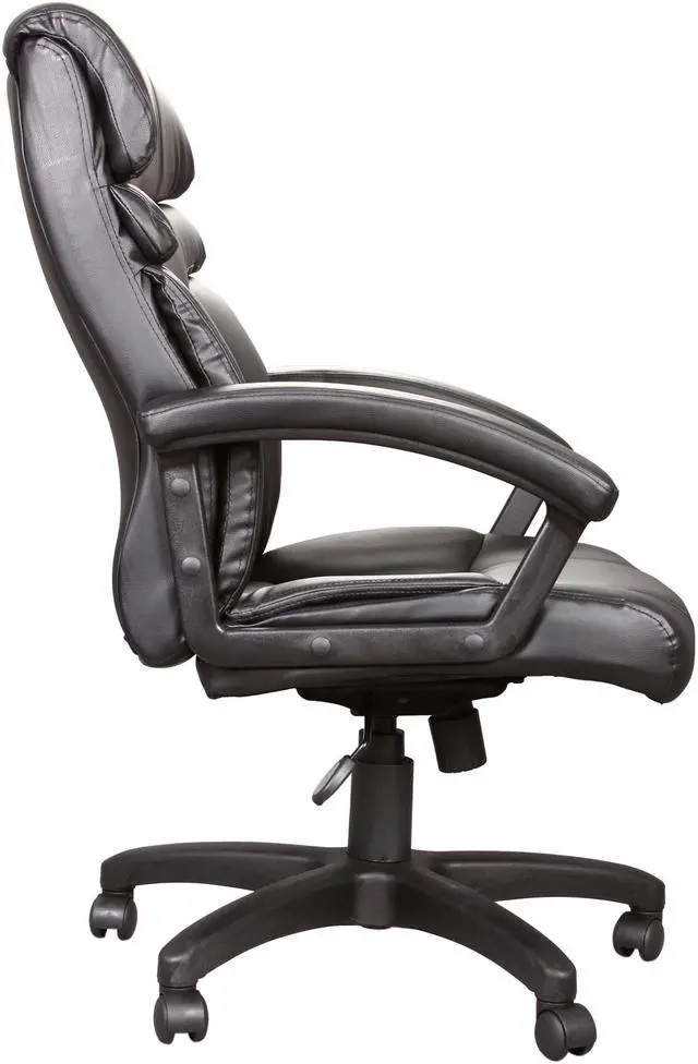 Alt view image 3 of 5 - Rosewill RFFC-11008 - Black, High Back Executive LeatherPlus Chair