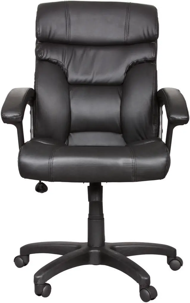 Alt view image 5 of 5 - Rosewill RFFC-11008 - Black, High Back Executive LeatherPlus Chair