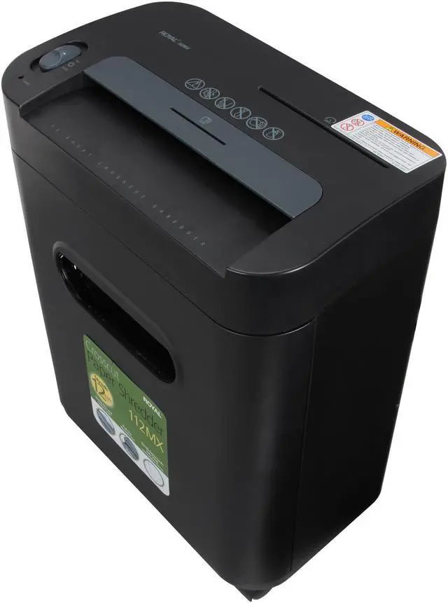 Alt view image 6 of 8 - Royal 112MX 12-Sheet Cross Cut Shredder - ROY29186X