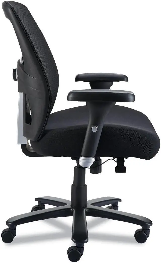 Alt view image 2 of 3 - Alera Faseny Series Big and Tall Manager Chair, Supports Up to 400 lbs, 17.48" to 21.73" Seat Height, Black ALEFN44B14