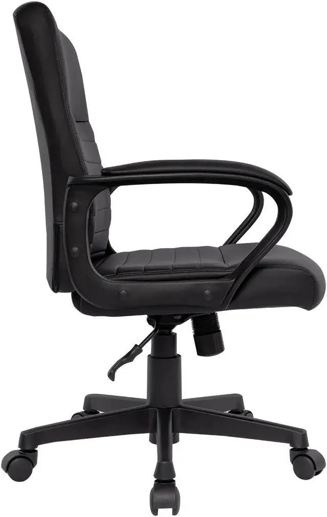 Alt view image 2 of 4 - Alera Breich Series Manager Chair, Supports Up to 275 lbs, 16.73" to 20.39" Seat Height, Black ALEBC42B19