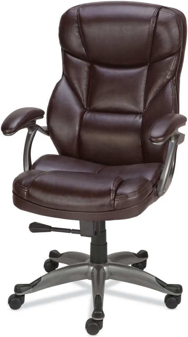 Alt view image 4 of 4 - Alera Birns Series High-Back Task Chair - Brown ALEBN41B59