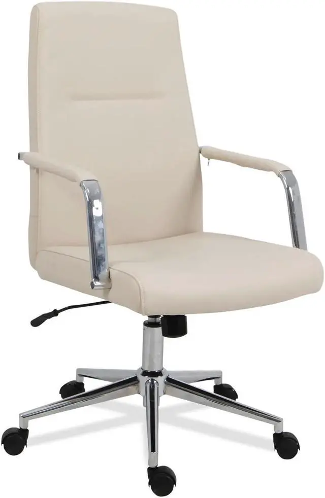Alt view image 2 of 4 - Alera Leather Task Chair - White ALEWS4106