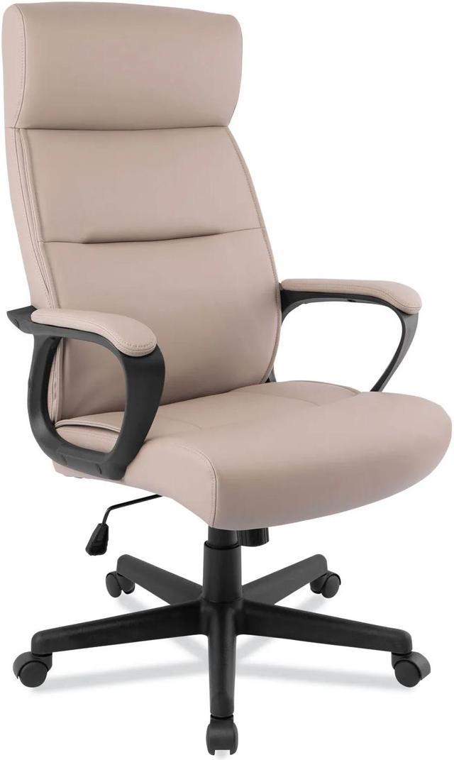 Alera Oxnam Series High Back Task Chair Tan Seat Black Base