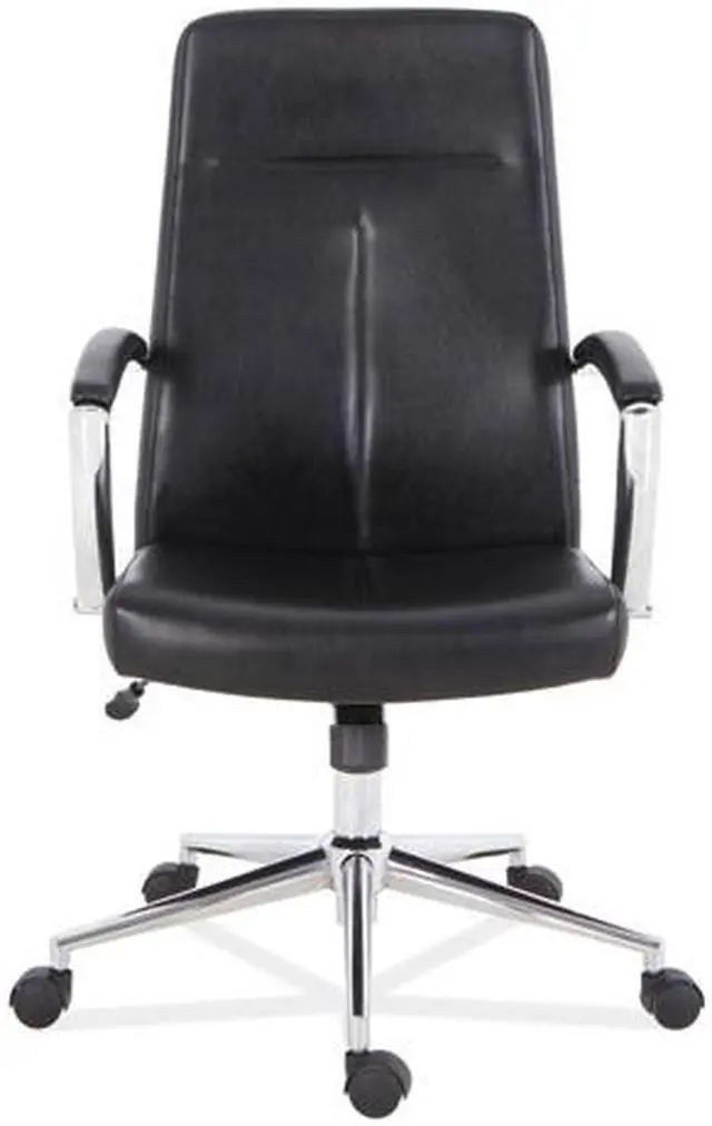 Alt view image 3 of 4 - Alera Leather Task Chair, Supports Up to 275 lb, 18.19" to 21.93" Seat Height ALEWS4116