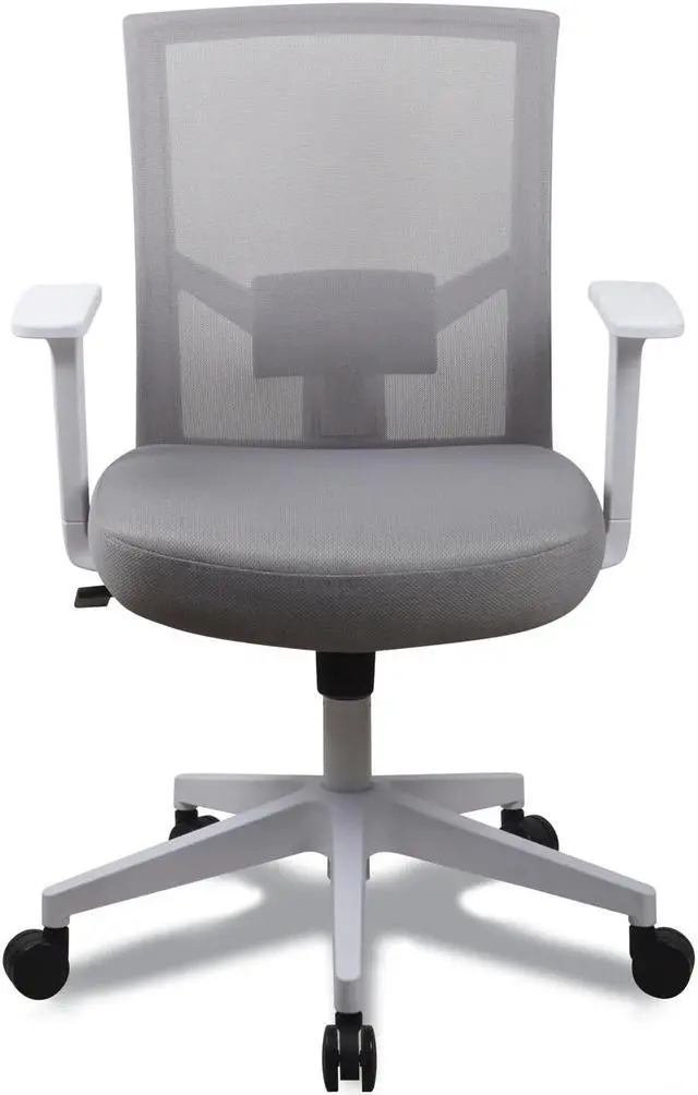 Alt view image 3 of 5 - Alera Mesh Back Fabric Task Chair, Supports Up to 275 lb, 17.32" to 21.1" Seat Height, Gray Seat, Gray Back ALEWS42B47