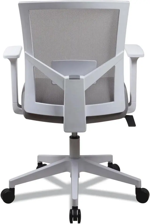 Alt view image 4 of 5 - Alera Mesh Back Fabric Task Chair, Supports Up to 275 lb, 17.32" to 21.1" Seat Height, Gray Seat, Gray Back ALEWS42B47