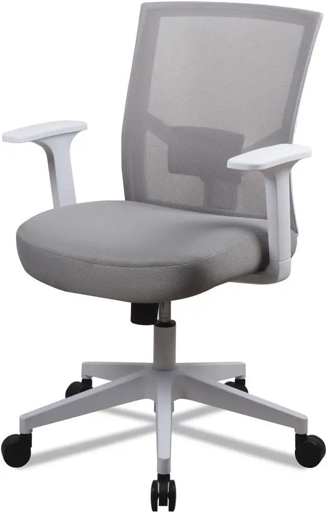 Alt view image 5 of 5 - Alera Mesh Back Fabric Task Chair, Supports Up to 275 lb, 17.32" to 21.1" Seat Height, Gray Seat, Gray Back ALEWS42B47