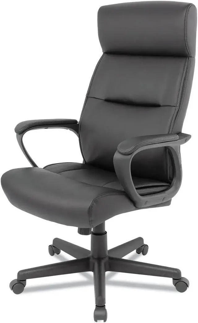 Alt view image 5 of 5 - Alera Oxnam Series High-Back Task Chair, Supports Up to 275 lbs, 17.56" to 21.38" Seat Height, Black Seat/Back, Black Base ALEON41B19
