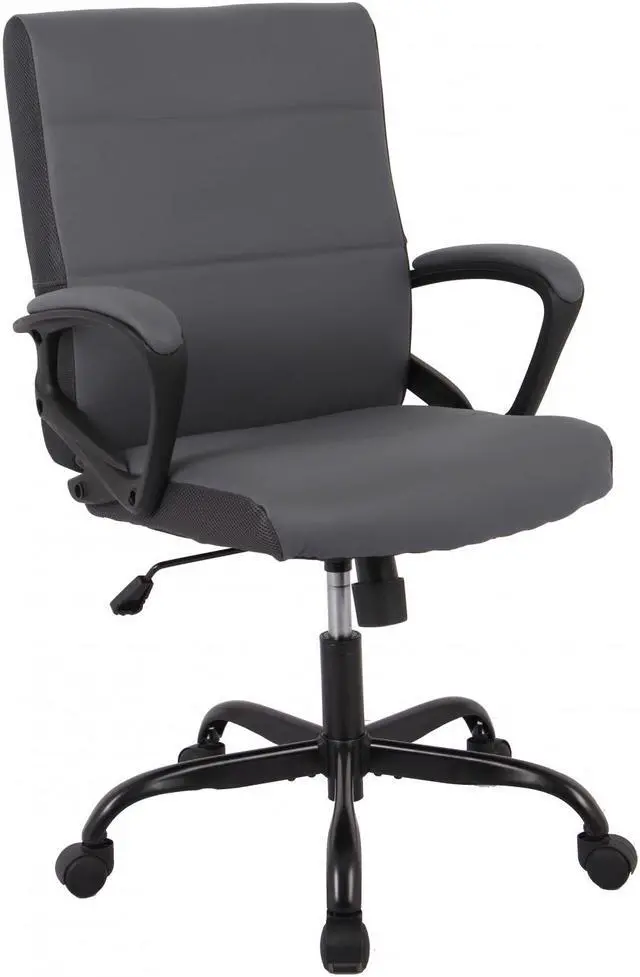 Alt view image 2 of 7 - Brassex Office Chair - Grey (2600-CHR)