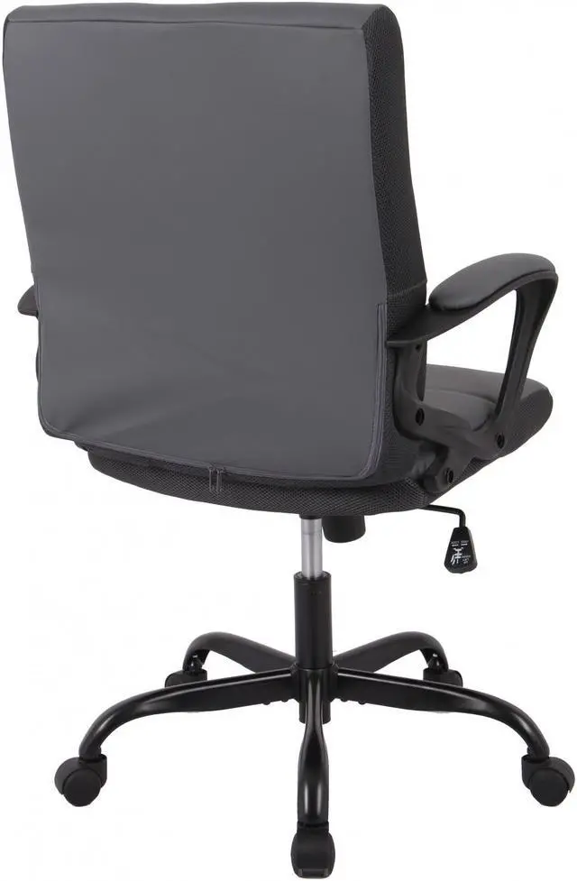 Alt view image 4 of 7 - Brassex Office Chair - Grey (2600-CHR)