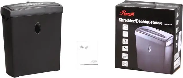 Alt view image 8 of 8 - Rosewill 7-sheet Cross-Cut Paper, Credit Card and Staples Shredder (RSH-407CB)