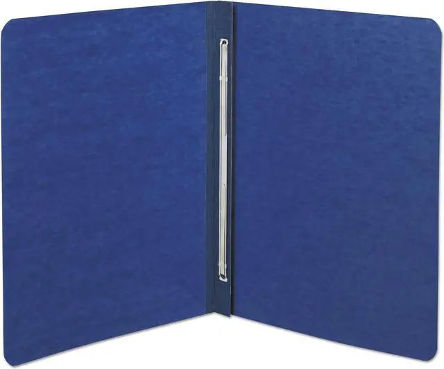 Alt view image 2 of 2 - Universal UNV80573 Pressboard Report Cover, Prong Clip, Letter, 3" Capacity, Dark Blue
