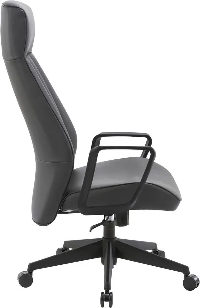 Alt view image 5 of 6 - Lorell High-Back Bonded Leather Chair 41841