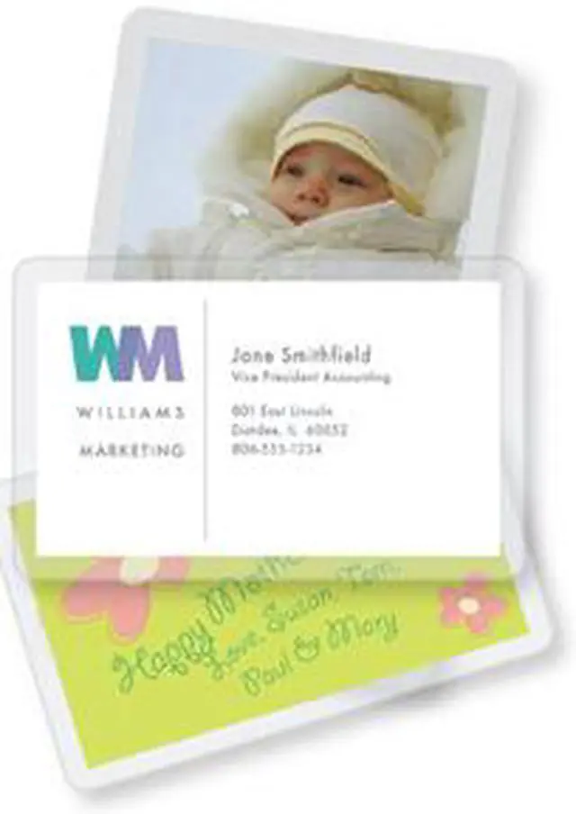 Main image of Fellowes Glossy Pouches - Business Card, 10 mil, 100 pack