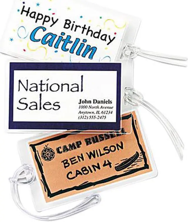Main image of 52003 Fellowes Laminating Pouches, Luggage Tag Style, 5 mil, 2 1/2 x 4 1/4, 25/Pack